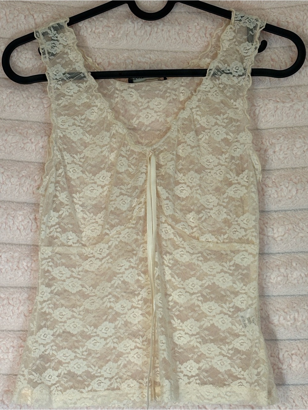 Brandy Melville Pink Lace Camisole